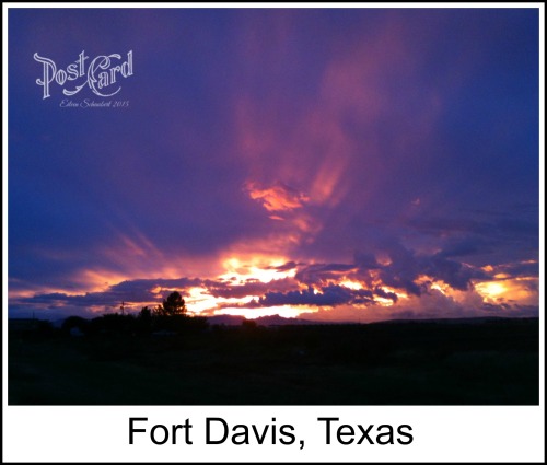 Postcard Texas Fort Davis